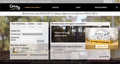 Desktop Screenshot of century21-alesia-paris-14.com