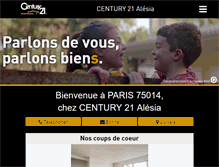 Tablet Screenshot of century21-alesia-paris-14.com